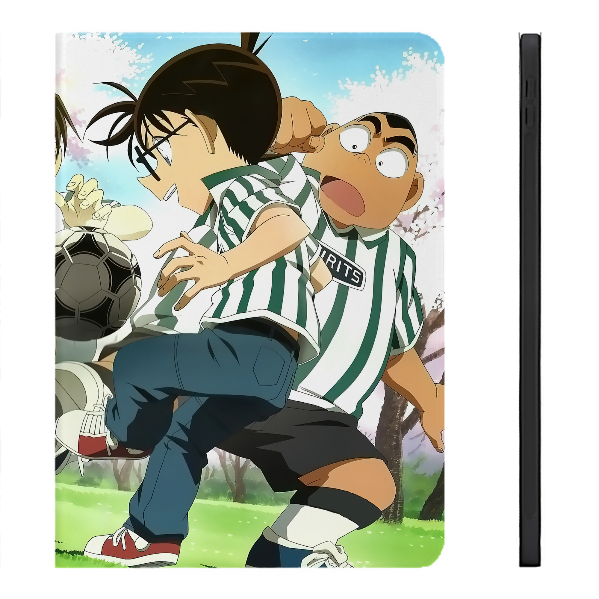 （画像用） 名探偵コナン Detective Conan IPadケース ペンホルダー付き ブックスタイルデザイン